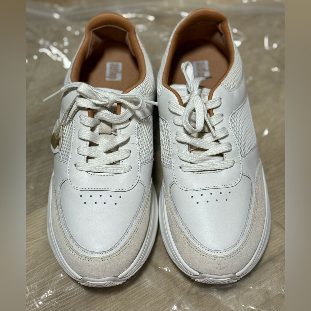 Fitflop Women’s F-Mode Flow Fabric/ Suede/ Leather Flatform Sneaker